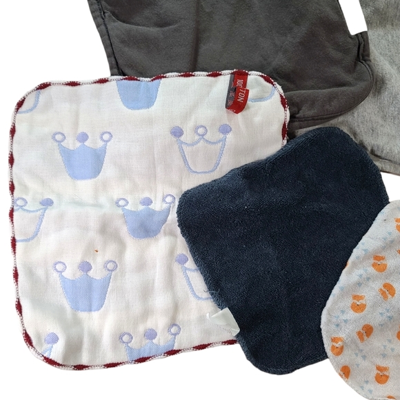 Assorted Baby Burp Cloths Bundle of 9 - Picture 5 of 8